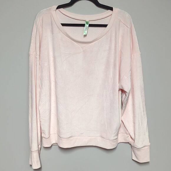 NWT Honeydew Pink Long Sleeve Fuzzy Shirt - Picture 1 of 6